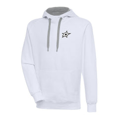 Dallas Stars Antigua Metallic Logo Victory Pullover Hoodie - White | NHL sale