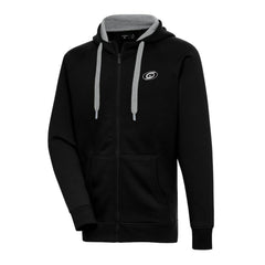 Carolina Hurricanes Antigua Metallic Logo Victory Full-Zip Hoodie - Black | NHL online