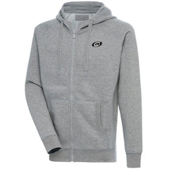 Carolina Hurricanes Antigua Metallic Logo Victory Full-Zip Hoodie - Heather Gray | NHL sale