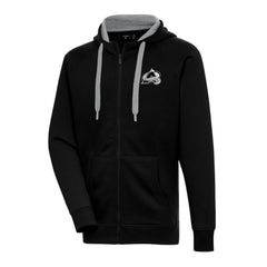 Colorado Avalanche Antigua Metallic Logo Victory Full-Zip Hoodie - Black | NHL sale