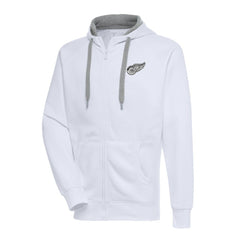 Detroit Red Wings Antigua Metallic Logo Victory Full-Zip Hoodie - White | NHL online