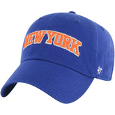 47 brand New York Knicks '47 Core Wordmark Clean Up Adjustable Hat Blue