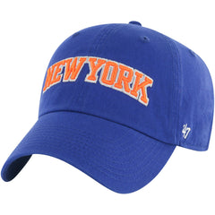 47 brand New York Knicks '47 Core Wordmark Clean Up Adjustable Hat Blue