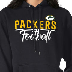 Green Bay Packers G-III 4Her by Carl Banks Women's Graphic Fleece Pullover Hoodie - Black - NFL