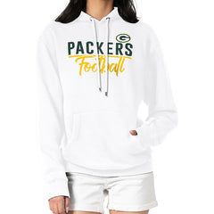 Green Bay Packers G-III 4Her by Carl Banks Women's Graphic Fleece Pullover Hoodie - White - NFL