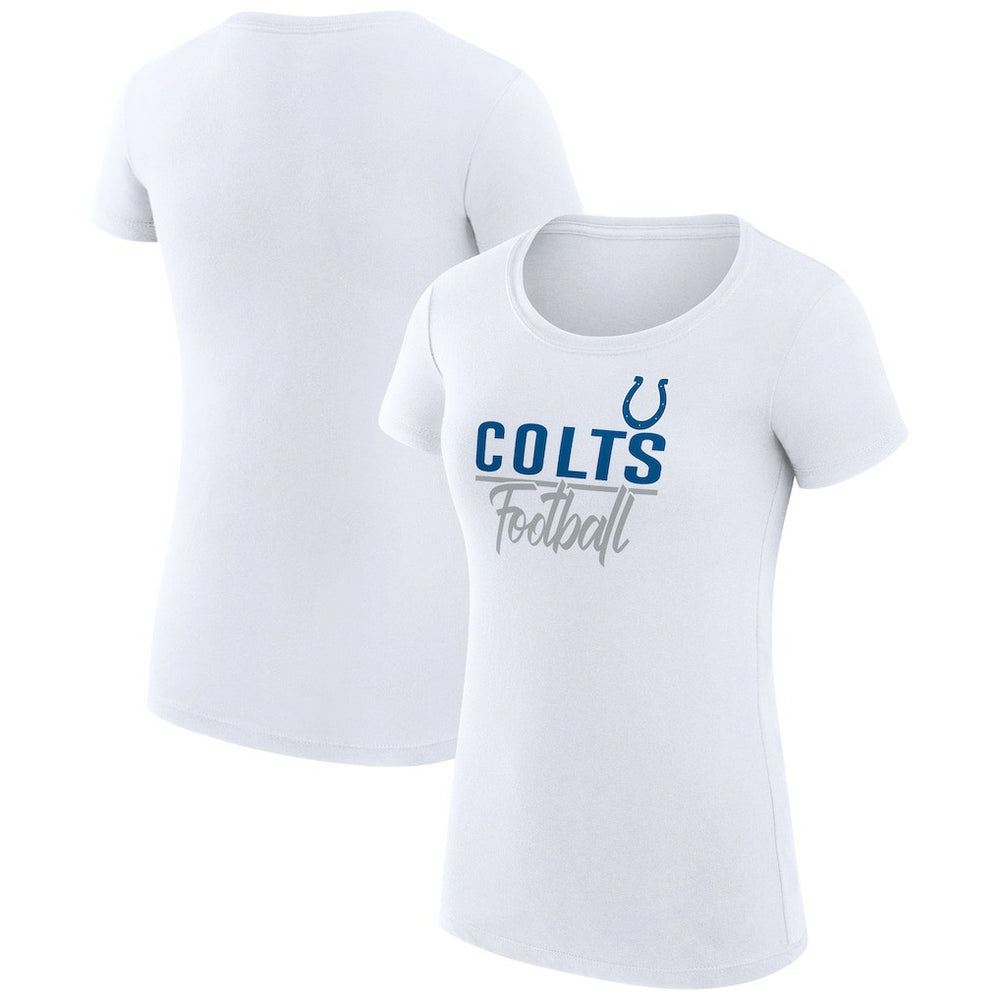 Indianapolis Colts G-III 4Her by Carl Banks Women's Team Graphic Fitted T-Shirt - White - NFL