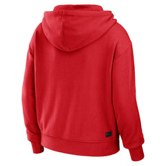 Chicago Bulls WEAR by Erin Andrews Women's Color-Block Full-Zip Hoodie Red