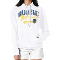 Golden State Warriors G-III 4Her by Carl Banks Women's Filigree Logo Pullover Hoodie - White