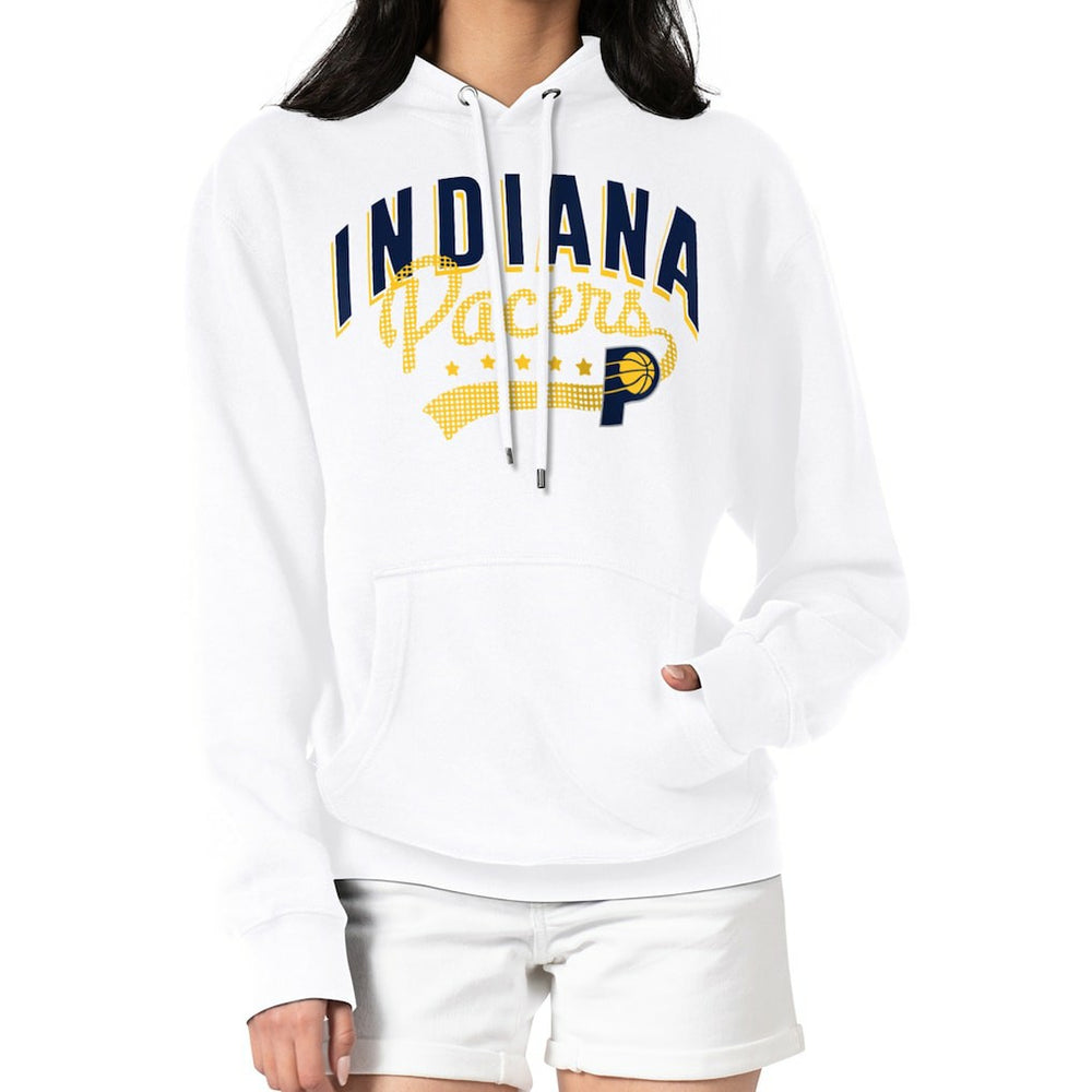 Indiana Pacers G-III 4Her by Carl Banks Women's Filigree Logo Pullover Hoodie - White