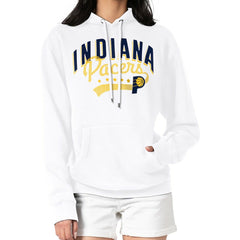 Indiana Pacers G-III 4Her by Carl Banks Women's Filigree Logo Pullover Hoodie - White
