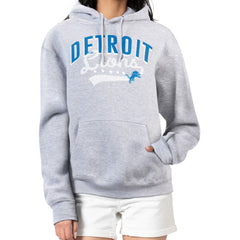 Detroit Lions G-III 4Her by Carl Banks Women's Filigree Logo Pullover Hoodie – Heather Gray - NFL