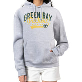 Green Bay Packers G-III 4Her by Carl Banks Women's Filigree Logo Pullover Hoodie – Heather Gray - NFL