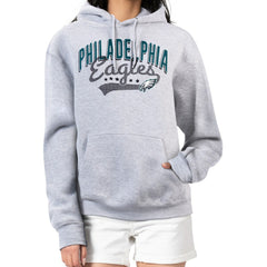 Philadelphia Eagles G-III 4Her by Carl Banks Women's Filigree Logo Pullover Hoodie – Heather Gray - NFL