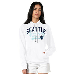 Seattle Kraken G-III 4Her by Carl Banks Women's Filigree Logo Pullover Hoodie – White | NHL near me