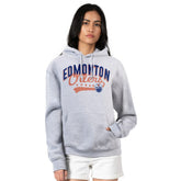 Edmonton Oilers G-III 4Her by Carl Banks Women's Filigree Logo Pullover Hoodie – Gray | NHL Clearance