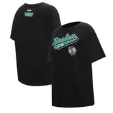 Boston Celtics Pro Standard Women's Script Boyfriend T-Shirt Black