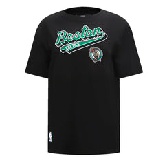 Boston Celtics Pro Standard Women's Script Boyfriend T-Shirt Black