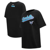 Charlotte Hornets Pro Standard Women's Script Boyfriend T-Shirt Black