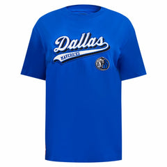Dallas Mavericks Pro Standard Women's Script Boyfriend T-Shirt Royal
