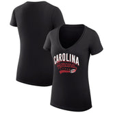 Carolina Hurricanes G-III 4Her by Carl Banks Women's Super-Slim Fit Lightweight Filigree Logo V-Neck T-Shirt – Black | NHL near me