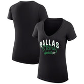 Dallas Stars G-III 4Her by Carl Banks Women's Super-Slim Fit Lightweight Filigree Logo V-Neck T-Shirt – Black | NHL sale