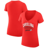 Carolina Hurricanes G-III 4Her by Carl Banks Women's Super-Slim Fit Lightweight Filigree Logo V-Neck T-Shirt – Red | NHL on sale