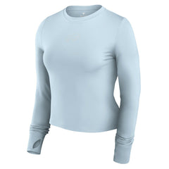 Buffalo Bills Women's Studio Fitted Long Sleeve Gym Top - Light Blue - Fanatics
