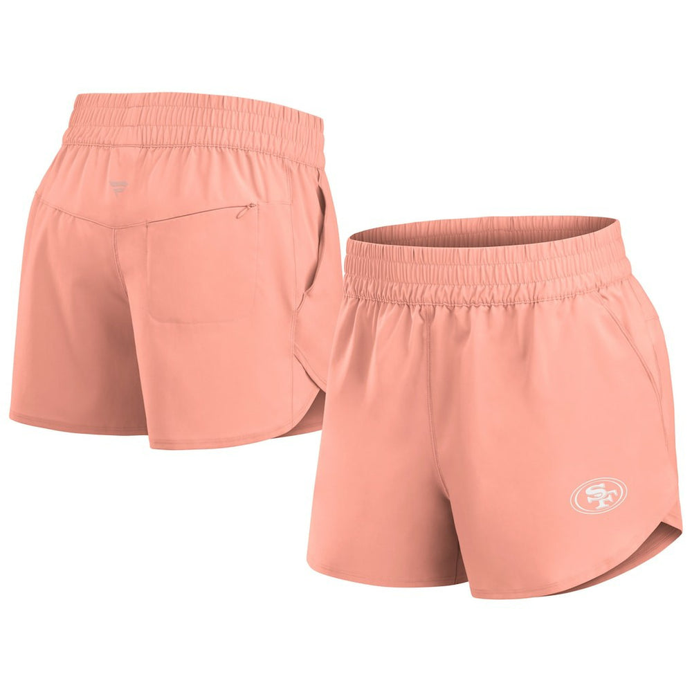 San Francisco 49ers Women's Front Office Woven Shorts - Coral - Fanatics