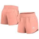 San Francisco 49ers Women's Front Office Woven Shorts - Coral - Fanatics