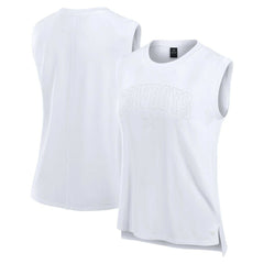 Dallas Cowboys Women's Studio Gym Tank Top - White - Fanatics