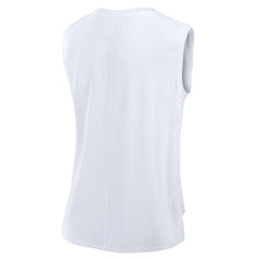 Denver Broncos Women's Studio Gym Tank Top - White - Fanatics