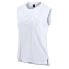Las Vegas Raiders Women's Studio Gym Tank Top - White - Fanatics