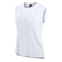 New York Giants Women's Studio Gym Tank Top - White - Fanatics