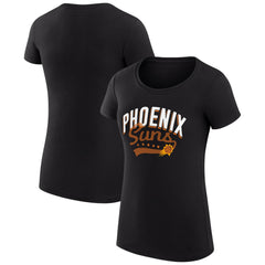 Phoenix Suns G-III 4Her by Carl Banks Women's Super-Slim Fit Lightweight Filigree Logo T-Shirt - Black