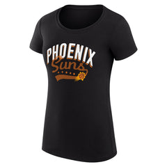 Phoenix Suns G-III 4Her by Carl Banks Women's Super-Slim Fit Lightweight Filigree Logo T-Shirt - Black