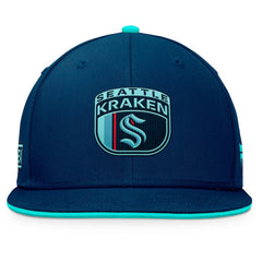 Seattle Kraken Fanatics 2024 NHL Draft Snapback Hat - Deep Sea Blue | Fanatics Lifestyle