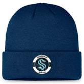 Seattle Kraken Fanatics Authentic Pro Training Camp Cuffed Knit Hat - Deep Sea Blue | Fanatics Clearance