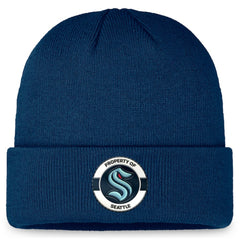 Seattle Kraken Fanatics Authentic Pro Training Camp Cuffed Knit Hat - Deep Sea Blue | Fanatics Clearance