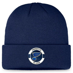 St. Louis Blues Fanatics Authentic Pro Training Camp Cuffed Knit Hat - Navy | Fanatics near me