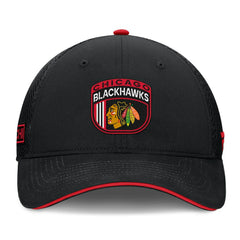 Chicago Blackhawks Fanatics 2024 NHL Draft On Stage Trucker Adjustable Hat - Black | Fanatics on sale