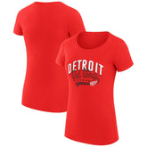 Detroit Red Wings G-III 4Her by Carl Banks Women's Super-Slim Fit Lightweight Filigree Logo T-Shirt – Red | NHL online
