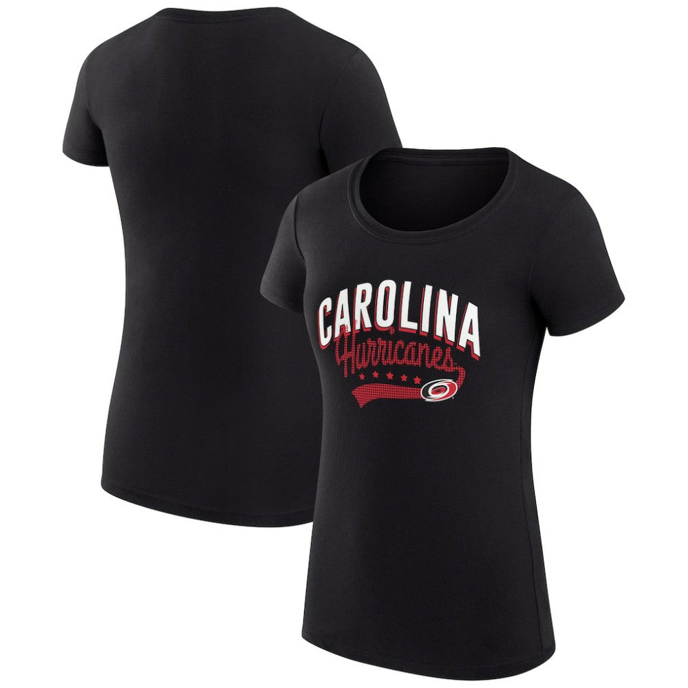 Carolina Hurricanes G-III 4Her by Carl Banks Women's Super-Slim Fit Lightweight Filigree Logo T-Shirt – Black | NHL Lifestyle