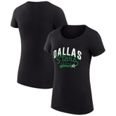 Dallas Stars G-III 4Her by Carl Banks Women's Super-Slim Fit Lightweight Filigree Logo T-Shirt – Black | NHL sale