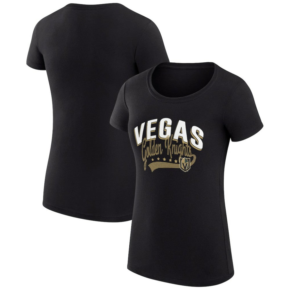 Vegas Golden Knights G-III 4Her by Carl Banks Women's Super-Slim Fit Lightweight Filigree Logo T-Shirt – Black | NHL sale
