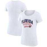 Florida Panthers G-III 4Her by Carl Banks Women's Super-Slim Fit Lightweight Filigree Logo T-Shirt – White | NHL Clearance