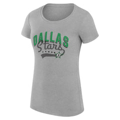 Dallas Stars G-III 4Her by Carl Banks Women's Super-Slim Fit Lightweight Filigree Logo T-Shirt – Gray | NHL Clearance