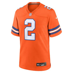 Patrick Surtain II Denver Broncos Mile High Collection 1977 Throwback Player Game Jersey - Orange - Nike