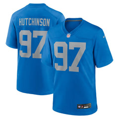 Aidan Hutchinson Detroit Lions Alternate Game Jersey - Blue - Nike