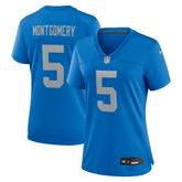David Montgomery Detroit Lions Women's Alternate Game Jersey - Blue - Nike