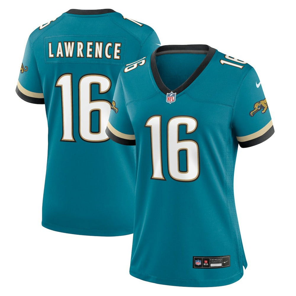 Trevor Lawrence Jacksonville Jaguars Women's Prowler Throwback Game Jersey - Teal - Nike
